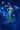Prom Dresses Long Pleated Formal Slit Prom Dress Blue