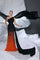 Prom Dresses Prom Long Fitted Formal Dress Black/Orange