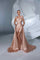 Prom Dresses Pleated High Low Formal Prom Dress Pink