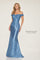 Formal Dresses Long Evening Fitted Mermaid Floral Formal Dress  Dusk