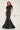 Formal Dresses Fitted Long Beaded Belt Formal Dress Black