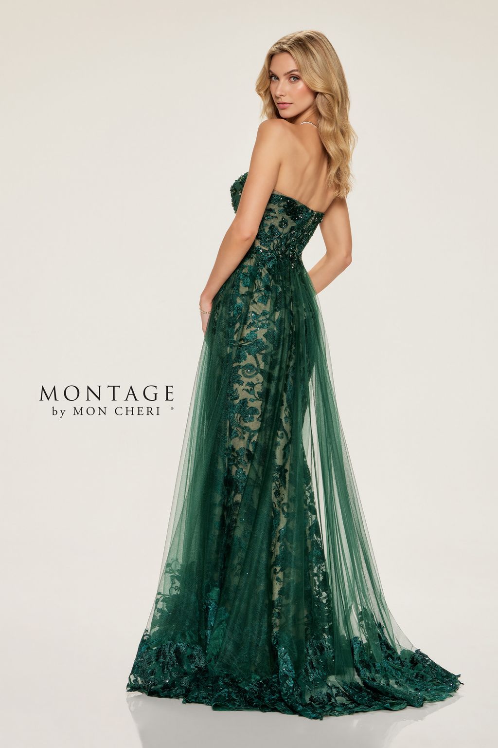 Formal Dresses Sequin Long Glitter Mermaid Formal Dress Hunter Green/Nude