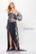 Formal Dresses Long Formal Fitted Peplum Evening Dress Black/Silver