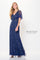 Mother of the Bride Dresses Long Formal Beaded A Line Mother of the Bride Dress Navy Blue