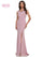 Prom Dresses Long Sleeveless Fitted Formal Dress Dusty Rose