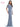 Mother of the Bride Dresses Mother of the Bride Long Beaded Mesh Short Sleeve Dress Slate Blue