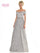 Mother of the Bride Dresses Mother of the Bride V Neck Cap Sleeve A Line Dress Charcoal