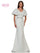 Mother of the Bride Dresses Mother of the Bride Flutter Sleeve V Neck Long Dress Seaglass