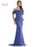 Mother of the Bride Dresses Mother of the Bride Off Shoulder Peplum Sheath Dress Deep Royal