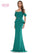 Mother of the Bride Dresses Mother of the Bride Off Shoulder Peplum Sheath Dress Emerald
