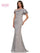 Mother of the Bride Dresses Mother of the Bride One Shoulder Lace Applique Dress Platinum