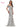 Mother of the Bride Dresses Mother of the Bride Off Shoulder Metallic Embroidered Tulle Dress Silver