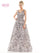 Prom Dresses Long Sleveless V Neck Embroidered Tulle Formal Prom Dress Deep Mauve