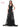 Formal Dresses Formal Embroidered Mesh Overskirt Dress Black
