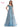 Formal Dresses Formal Off Shoulder Embroidered Tulle Dress Wedgewood