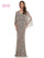 Mother of the Bride Dresses Mother of the Bride Beaded Mesh Cape Sleeve Dress Lead