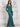 Mother of the Bride Dresses Long Beaded Ruffle Mother of the Bride Jacket Dress Deep Green