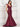 Formal Dresses Long 3D Floral Formal Prom Mermaid Dress Burgundy