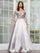 Formal Dresses Fitted Floral Formal Dress Taupe