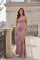 Off-the-Shoulder Satin Corset Evening Gown – Teal