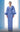 Formal Dresses Beaded Long Sleeve Formal Pleated Evening Dress Blue