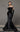 Formal Dresses Pleated Velvet Long Mermaid Formal Prom Dress Black
