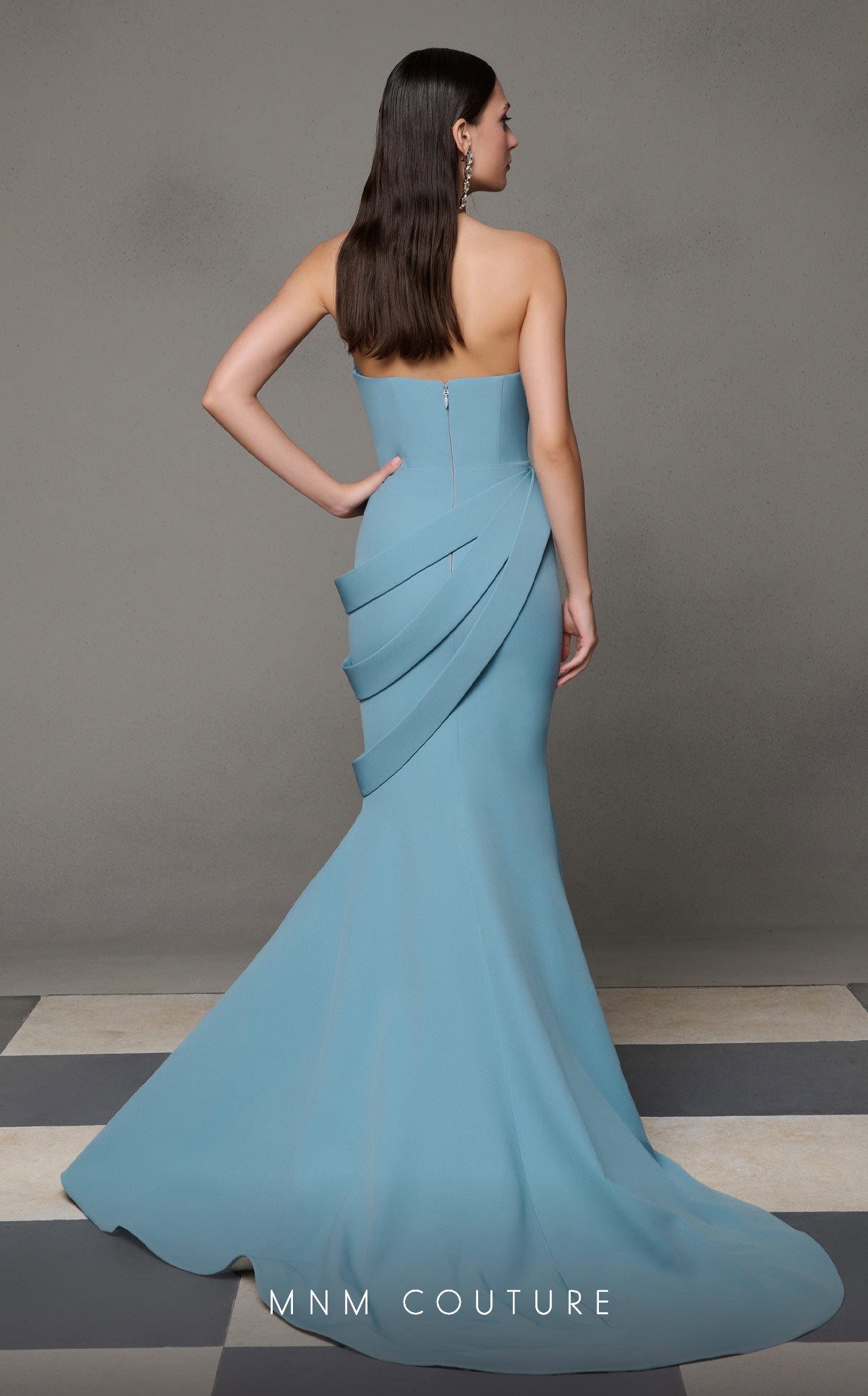 Formal Dresses Prom Pleated Long Mermaid Formal Dress Mint