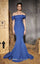 Prom Dresses Fitted Long Formal Mermaid Prom Dress Indigo
