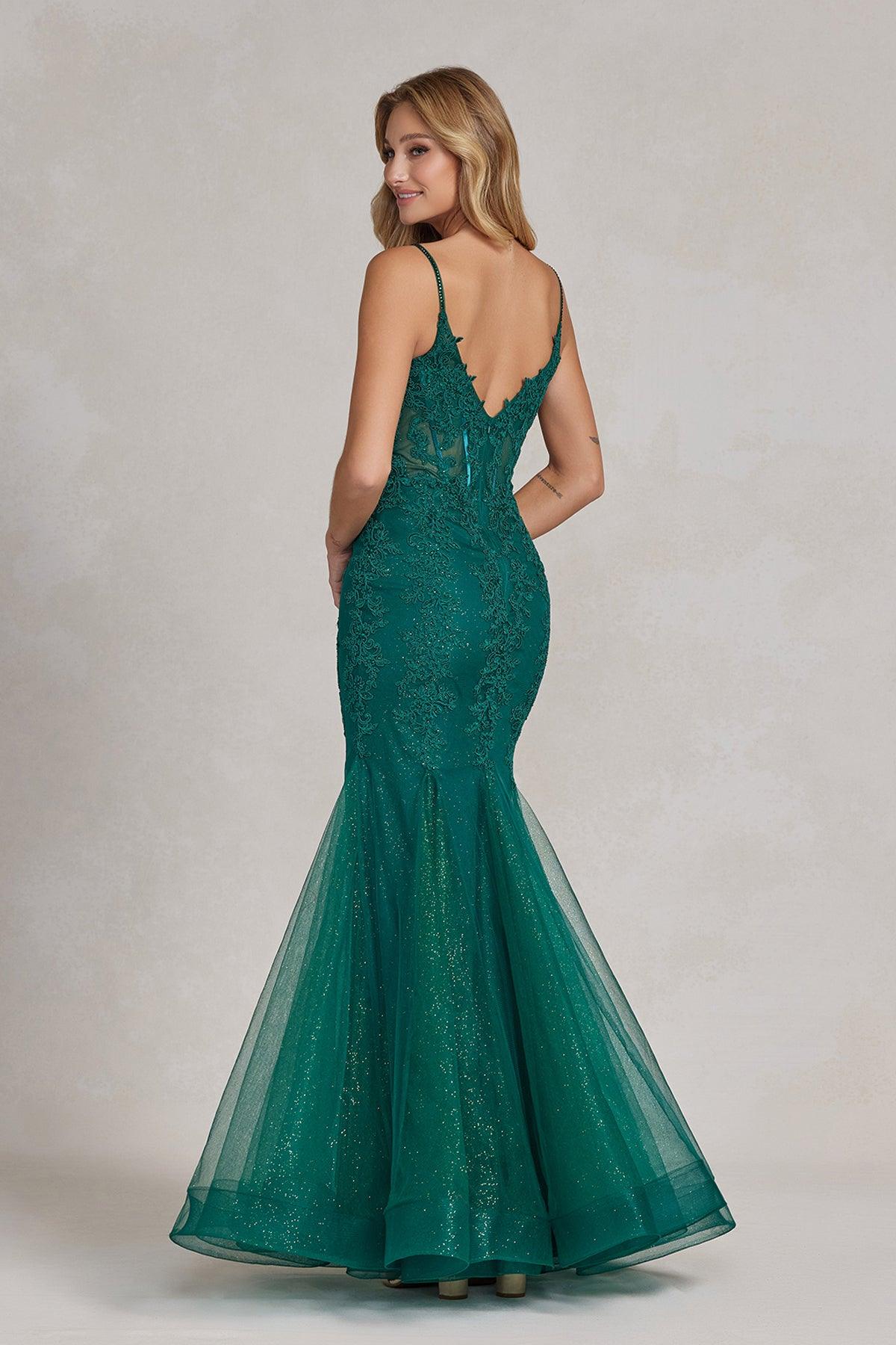 Nox Anabel G1146 Long One Shoulder Formal Prom Dress Burgundy