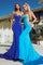 Prom Dresses Long One Shoulder Fitted Prom Dress Blue