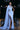Prom Dresses Long Fitted Cape Prom Gown Blue