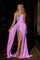 Prom Dresses Long Off Shoulder Fitted Prom Gown Lilac