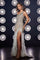 Prom Dresses Long One Shoulder Feather Prom Gown Silver Ivory