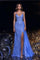 Prom Dresses Long Beaded Spaghetti Strap Prom Dress Blue