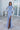 Prom Dresses Long Sleeve Beaded Trumpet Formal Gown Blue
