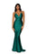 Prom Dresses Long Spaghetti strap Mermaid Prom Gown Emerald
