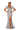 Prom Dresses Long Cap Sleeve Glitter Lace Formal Gown Silver Nude