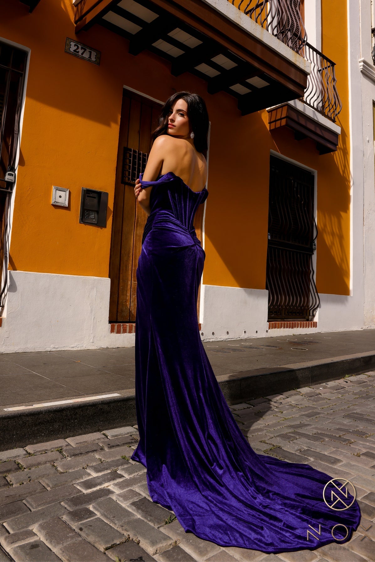 Prom Dresses Long Train Corset Prom Dress Dark Royal Blue