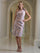 Cocktail Dresses Fitted Floral Knee Length Cocktail Dress Pink Royal