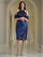 Cocktail Dresses Short Fitted Cocktail Dress Royal