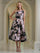 Cocktail Dresses A Line Floral Midi Cocktail Dress Black Mauve