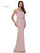 Rina di Montella Long Mother of the Bride Gown Rose