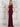 Formal Dresses Beaded Back Panel Drape Long Formal Dress Wine