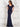 Formal Dresses Beaded Formal Fit and Flare Long Dress Navy