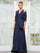 Plus Size Dresses Plus Size Long Formal A Line Evening Dress Navy