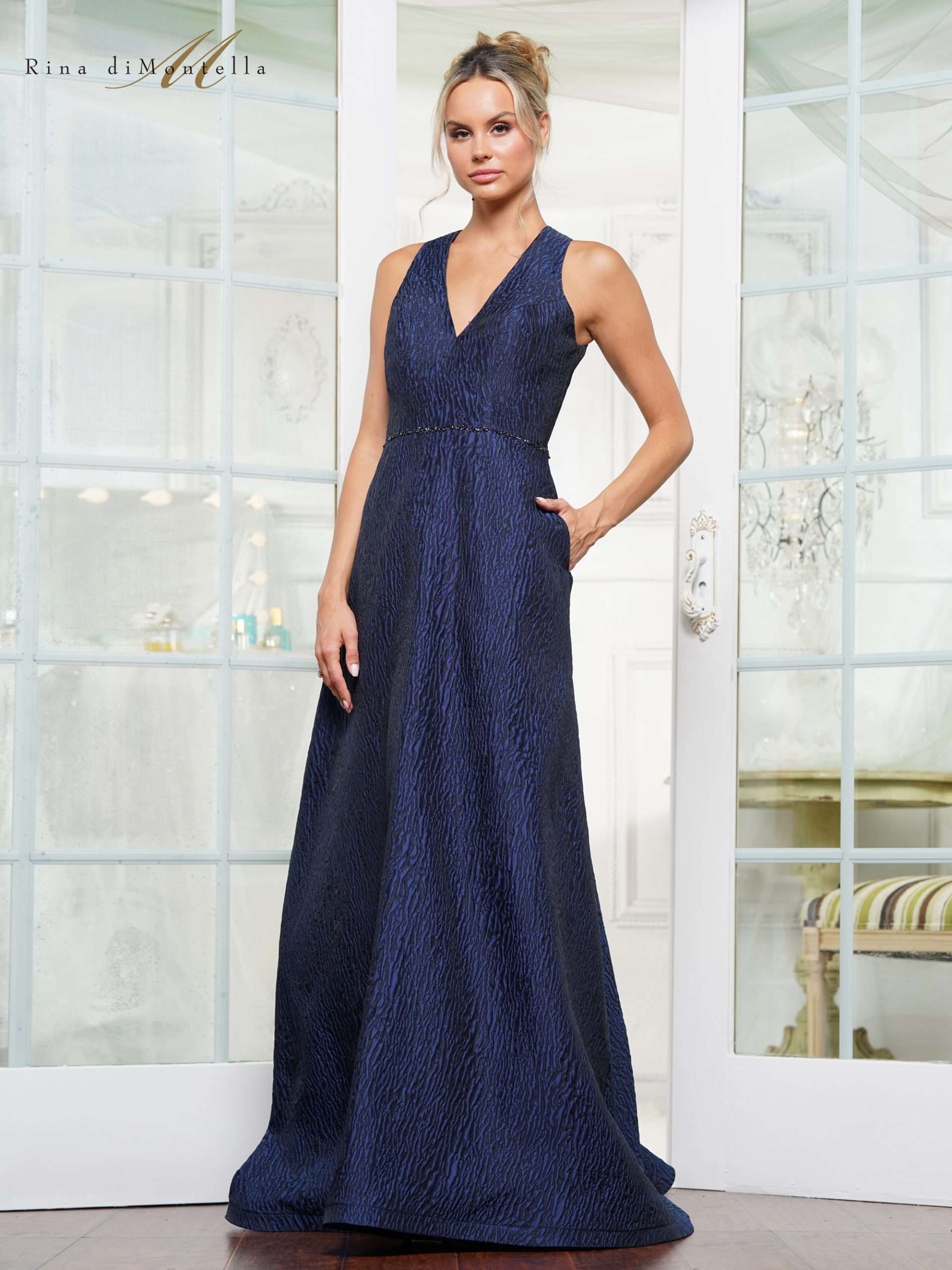Formal Dresses A Line Long Formal Evening Dress Navy