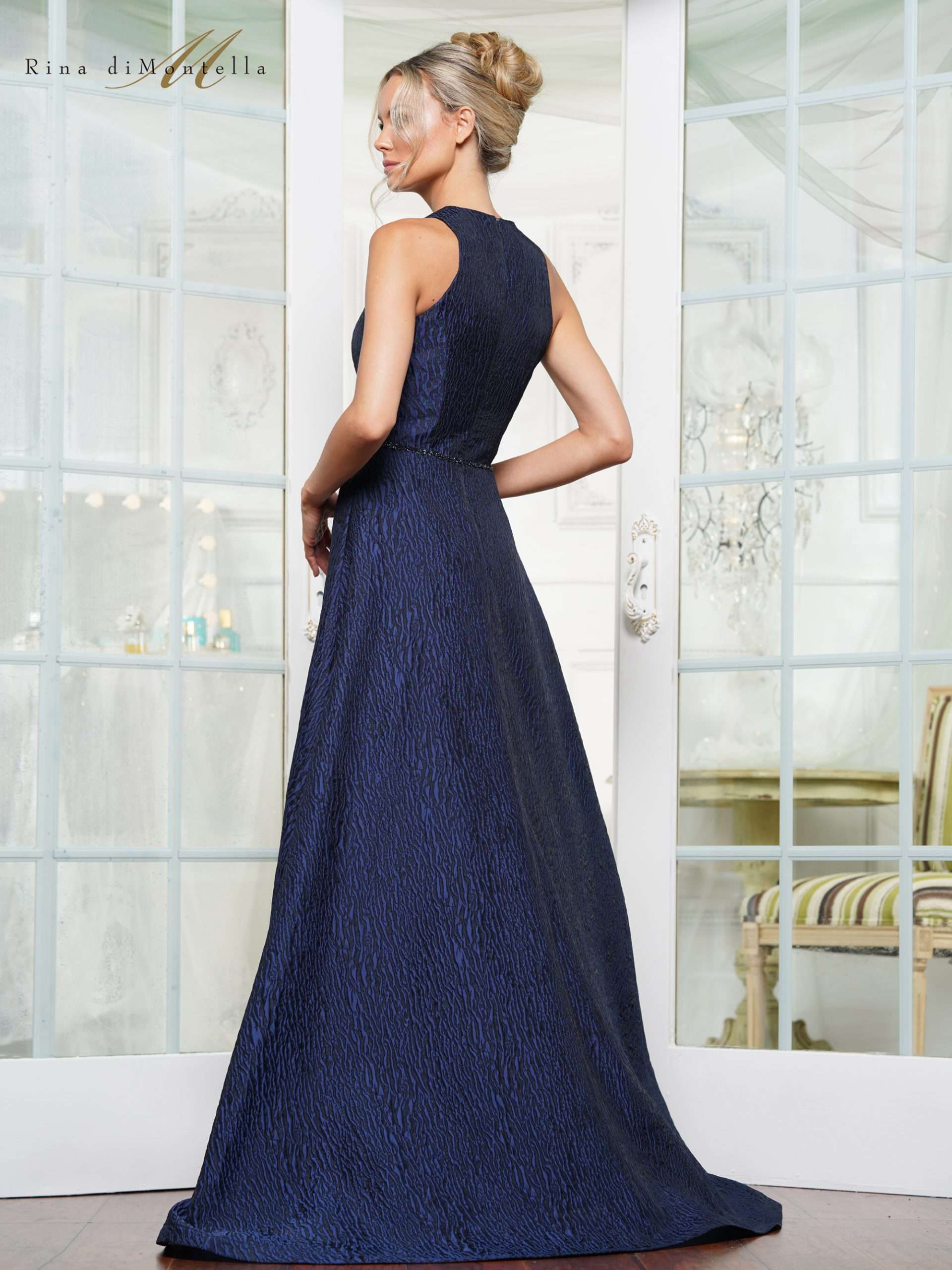 Formal Dresses A Line Long Formal Evening Dress Navy