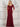 Formal Dresses Long Formal Cascade Skirt Dress Wine