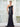 Plus Size Dresses Long Fitted Slit Formal Plus Size Dress Navy