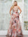 Plus Size Dresses Long Printed Formal Plus Size Dress Mauve